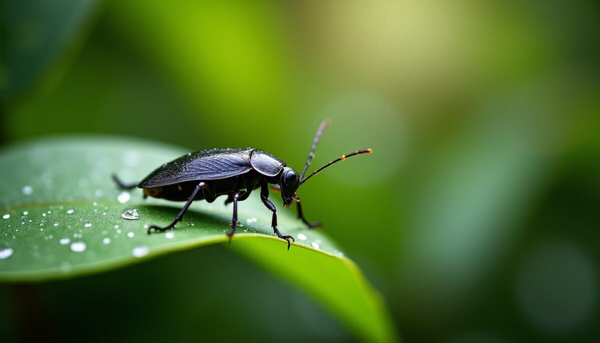 Cafard de jardin noir et blanc : menace cachée ou allié insoupçonné ?